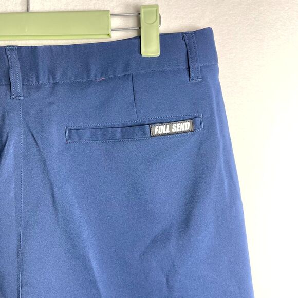 Full Send NelkBoys Performance Golf Shorts Dark Blue Mens Size Medium NEW - Picture 6 of 12